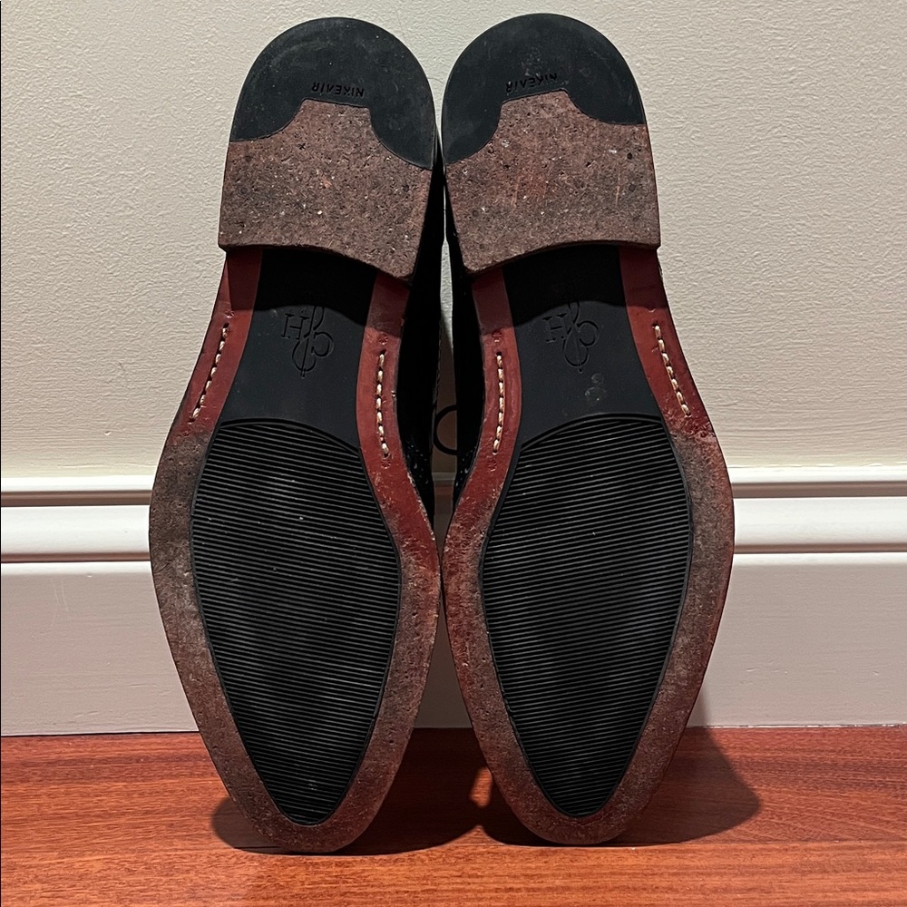 Cole Haan Leather Wing Tip Oxford Black Dress Shoe Size 12 Medium - Picture 6 of 11